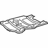 OEM 2003 Toyota Highlander Lower Oil Pan Baffle Plate - 12121-0A011