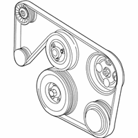 OEM 2004 Cadillac CTS Serpentine Belt - 19355373