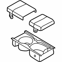 OEM 2000 Nissan Altima Cup Holder Assembly Dusk - 68430-0Z800