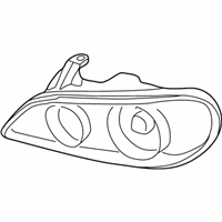 OEM 2004 Infiniti I35 Headlamp Housing Assembly, Right - 26025-5Y800