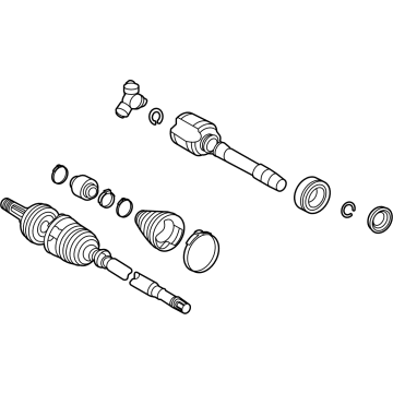 OEM 2022 Toyota Highlander Axle Assembly - 43410-0E350