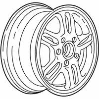 OEM 2002 Honda CR-V Disk, Aluminum Wheel (15X6Jj) (Hitachi) - 42700-S9A-A03