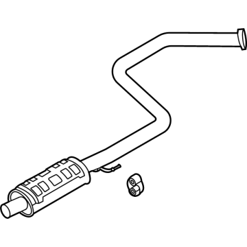 OEM Hyundai Elantra MUFFLER Assembly-Center - 28650-AA910