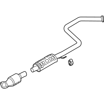 OEM Hyundai Elantra MUFFLER Complete-Center - 28600-AA900