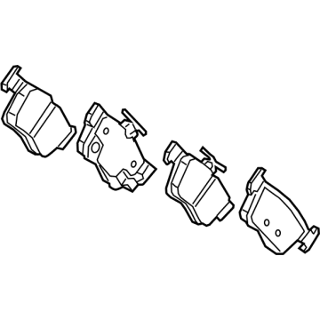 OEM 2021 Acura TLX Pad Set, Rear - 43022-TGV-A02