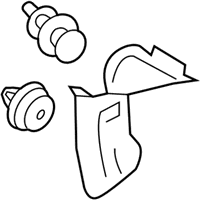 OEM 2021 Honda Clarity Garnish Assy., R. Quarter Pillar *NH882L* (PLATINUM GRAY) - 84131-TRT-A02ZA