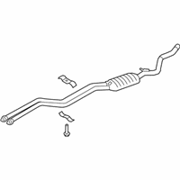 OEM BMW 128i Front Catalytic Converter - 18-30-7-560-015