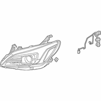 OEM 2018 Buick LaCrosse Composite Headlamp - 26213779