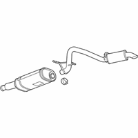 OEM 2011 Chevrolet Tahoe Muffler & Pipe - 22818060