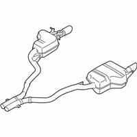 OEM BMW Exhaust System Center And Rear Muffler - 18-30-7-647-050