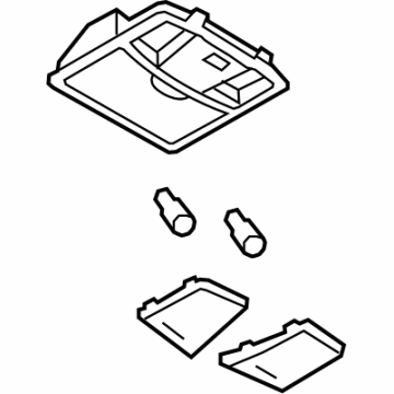 OEM 2018 Nissan GT-R Lamp Assembly Map - 26430-6HR2B