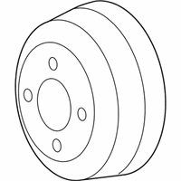 OEM 2007 Lincoln Mark LT Water Pump Pulley - F7UZ8509A