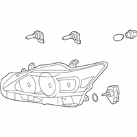 OEM Lexus CT200h Headlamp Assembly, Right - 81110-76012