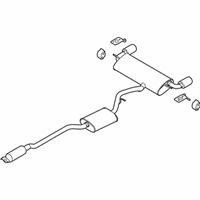 OEM Lincoln Muffler & Pipe - FJ7Z-5230-A