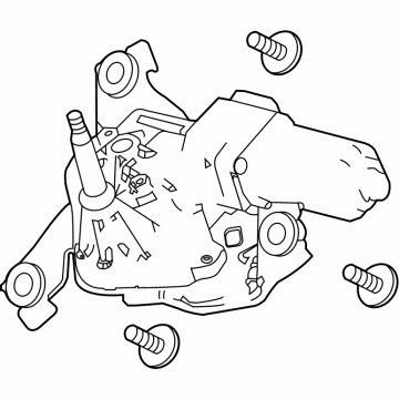 OEM 2022 Honda Civic MOTOR, RR- WSW - 76700-T47-A01