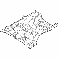 OEM 2008 Kia Spectra5 Panel-Rear Floor - 655112F210