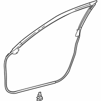 OEM 2014 Lexus IS250 WEATHERSTRIP, FR Doo - 67862-53051