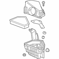 OEM 2014 Cadillac CTS Air Cleaner Assembly - 25843479