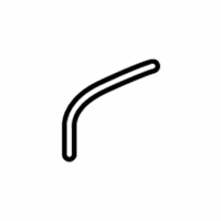 OEM 2010 Saturn Vue Engine Coolant Recovery Tank Hose (At Tank) - 19130425