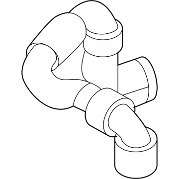 OEM 2020 BMW X5 HOSE UPSTREAM OF COOLANT RAD - 17-12-8-093-404