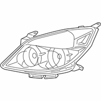 OEM 2009 Saturn Aura Composite Headlamp - 25854633