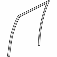 OEM 2022 Nissan Leaf Glass Run Rubber-Rear Door Window, LH - 82331-3NF0A