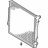 OEM 2001 BMW X5 Engine Cooling Radiator - 17-11-7-544-669