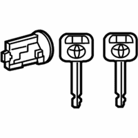 OEM 2012 Toyota Sequoia Cylinder & Keys - 69057-02361