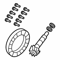 OEM Jeep Wrangler RING AND PINION - 68401160AB