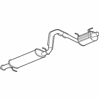 OEM 2009 Chevrolet Trailblazer Exhaust Muffler Assembly (W/ Resonator, Exhaust & Tail Pipe - 25839185
