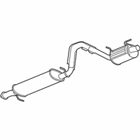 OEM GMC Envoy Exhaust Muffler Assembly (W/ Resonator, Exhaust & Tail Pipe - 25839185