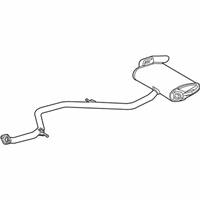OEM 2022 Toyota Prius Prime Muffler & Pipe - 17430-37B10