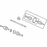 OEM Honda Insight Shaft Assembly, Driver Side Drive - 44306-S3Y-950