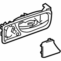OEM Lexus RX350 Rear Door Inside Handle Sub-Assembly, Right - 67607-48020-A0
