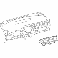 OEM 2012 Toyota Prius Plug-In Dash Control Unit - 55900-47071