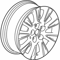 OEM 2011 Buick LaCrosse Wheel, Alloy - 9598756