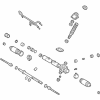 OEM 2001 Lexus ES300 Power Steering Gear Assembly (For Rack & Pinion) - 44250-33260