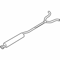 OEM Nissan Maxima Exhaust, Sub Muffler Assembly - 20300-7Y000