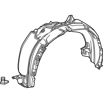 OEM Lexus NX250 LINER, FR FENDER, RH - 53875-78040