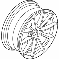 OEM BMW X1 Disc Wheel, Light Alloy, Bright-Turned - 36-11-6-789-150