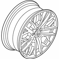 OEM 2015 BMW X1 Disc Wheel, Light Alloy, Bright-Turned - 36-11-6-854-563