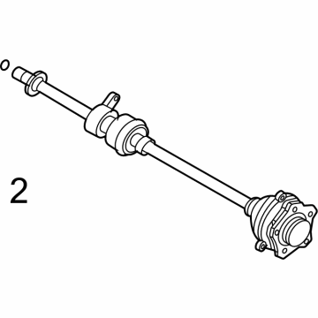 OEM Hyundai Ioniq 5 SHAFT ASSY-RR DRIVE AXLE, LH - 49800-GI000