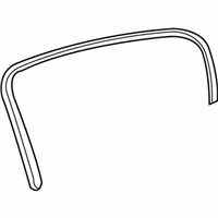 OEM Buick Lucerne Weatherstrip Asm-Rear Side Door Window Inner - 20809900