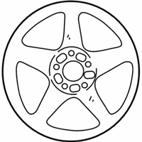 OEM 1999 Ford Mustang Wheel, Alloy - F9ZZ-1007-CA