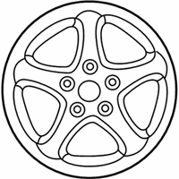 OEM 1999 Ford Mustang Alloy Wheels - XR3Z1007AA