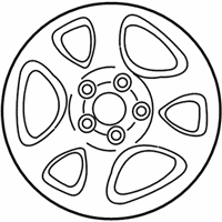 OEM 1999 Ford Mustang Wheel, Alloy - F9ZZ-1007-HA