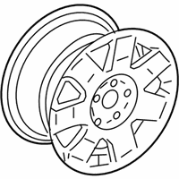 OEM 2003 Ford Thunderbird Wheel, Alloy - 1W6Z-1007-CA