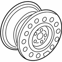 OEM 2002 Ford Thunderbird Spare Wheel - 1W4Z-1007-BA