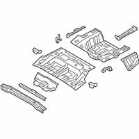 OEM 2014 Hyundai Azera Panel-Rear Floor - 65510-3V100