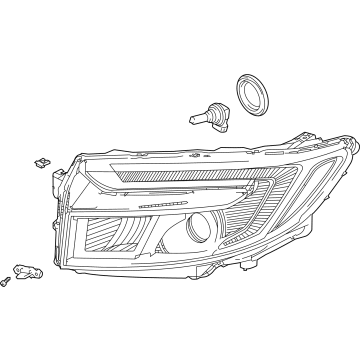 OEM 2021 Honda Ridgeline W-HEADLIGHT ASSY-, R - 33100-T6Z-A01